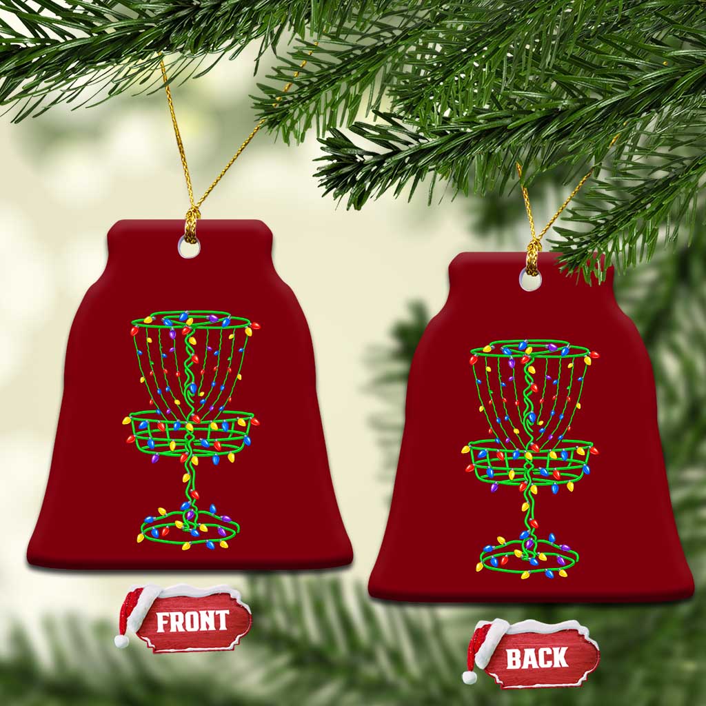 Christmas Disc Golf Basket Ceramic Ornament Frisbee Golfer Xmas Gift TS10 Print Your Wear