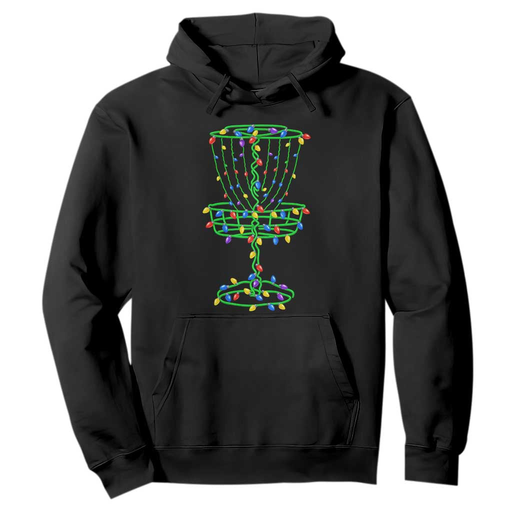 Christmas Disc Golf Basket Hoodie Frisbee Golfer Xmas Gift TS10 Black Print Your Wear