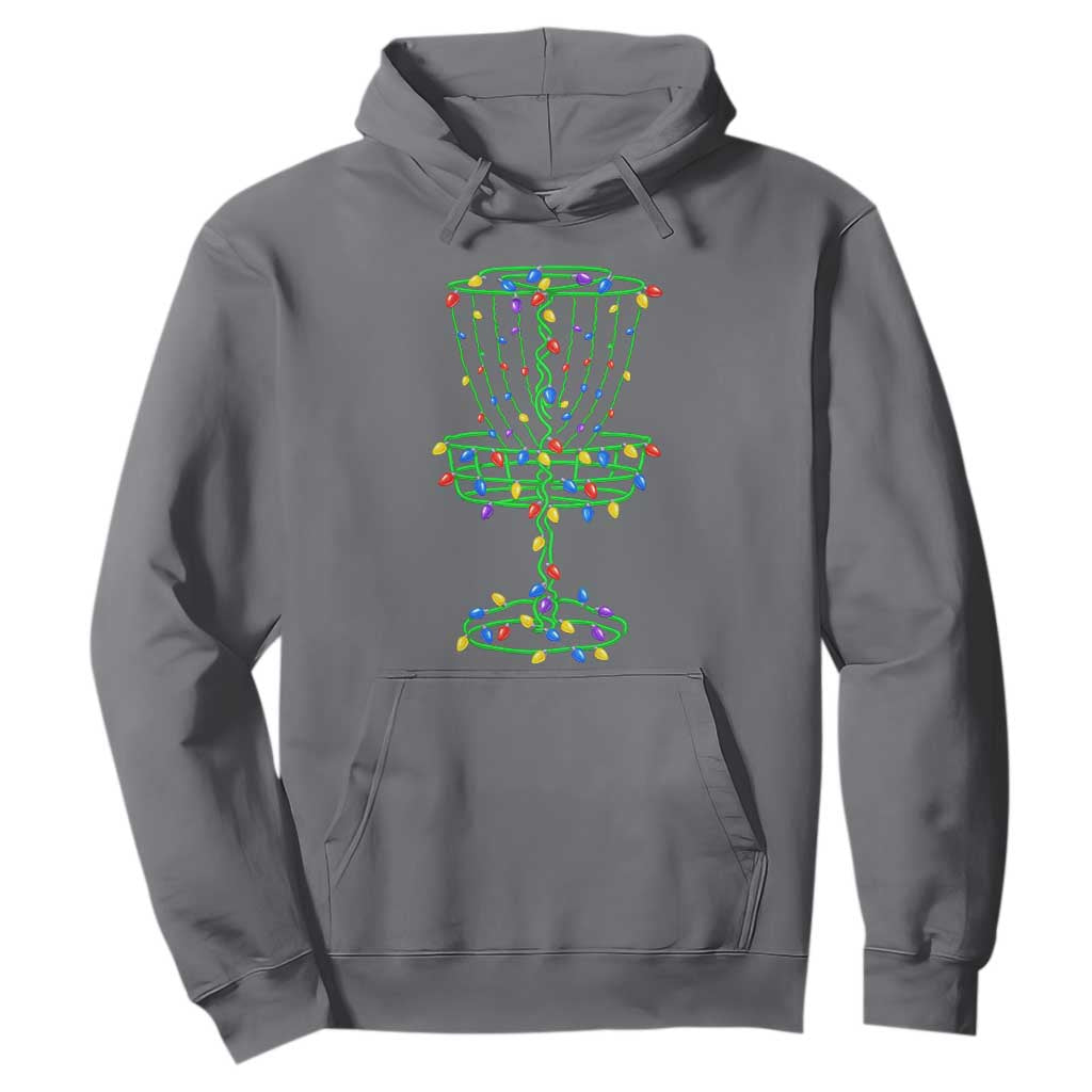 Christmas Disc Golf Basket Hoodie Frisbee Golfer Xmas Gift TS10 Charcoal Print Your Wear