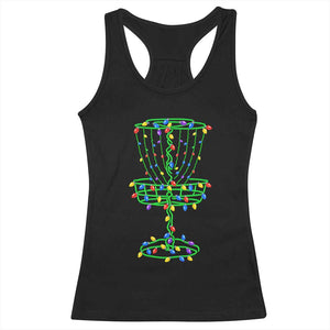 Christmas Disc Golf Basket Racerback Tank Top Frisbee Golfer Xmas Gift TS10 Black Print Your Wear