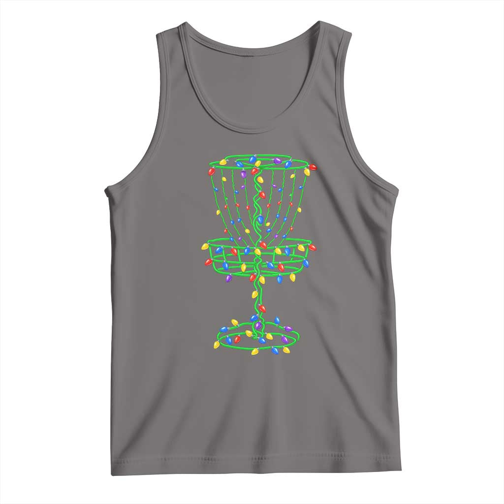 Christmas Disc Golf Basket Tank Top Frisbee Golfer Xmas Gift TS10 Deep Heather Print Your Wear