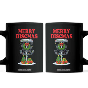 Christmas Disc Golf Coffee Mug Merry Discmas Golfers Frisbee Golfer Xmas Gift TS10 Black Print Your Wear