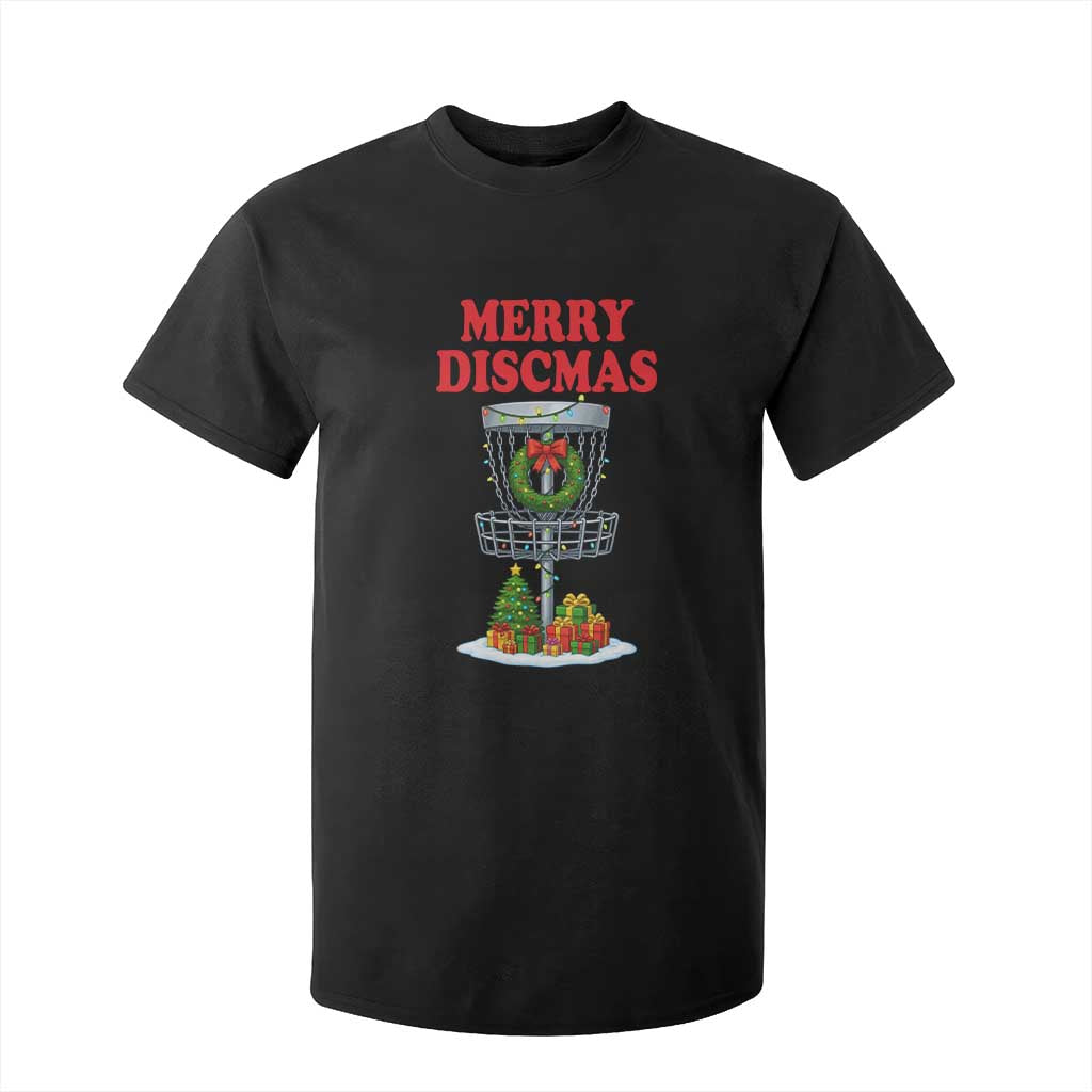 Christmas Disc Golf T Shirt For Kid Merry Discmas Golfers Frisbee Golfer Xmas Gift TS10 Black Print Your Wear