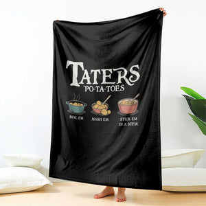 Taters Potatoes Throw Blanket Funny Movie Fans Holiday Gift TS10 Print Your Wear