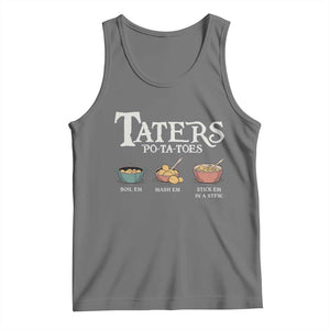 Taters Potatoes Tank Top Funny Movie Fans Holiday Gift TS10 Black Heather Print Your Wear