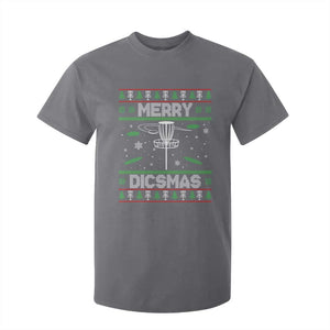 Disc Golf Christmas T Shirt For Kid Merry Discmas Ugly Xmas TS10 Charcoal Print Your Wear