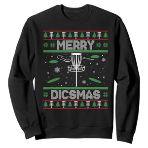 Disc Golf Christmas Sweatshirt Merry Discmas Ugly Xmas TS10 Black Print Your Wear