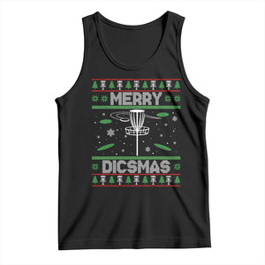Disc Golf Christmas Tank Top Merry Discmas Ugly Xmas TS10 Black Print Your Wear