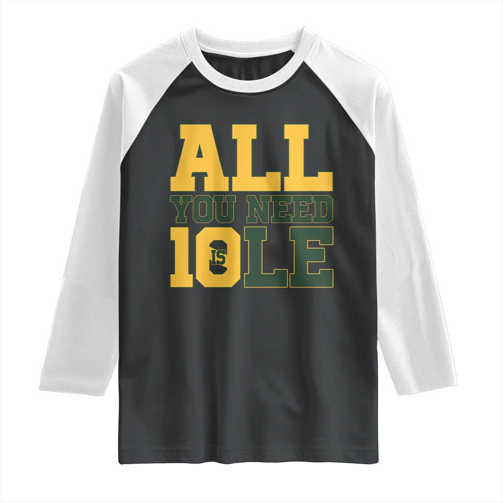 All You Need is Love Raglan Shirt Retro Jordan GB Football Lover Fan Gift TS10 Black White Print Your Wear