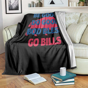 Football Lovers Throw Blanket Game Day Be Good Do Good God Bless Go BFB TS10 Print Your Wear