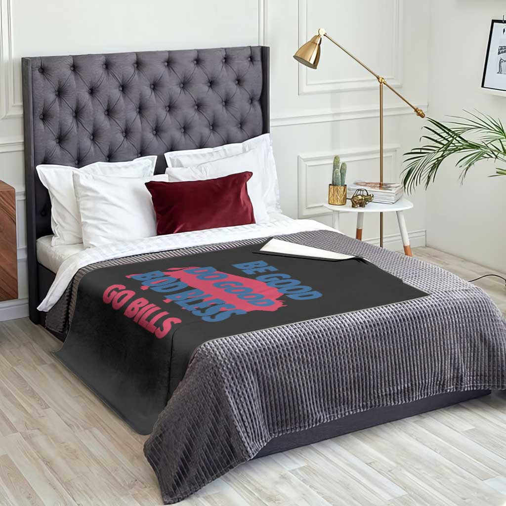 Football Lovers Throw Blanket Game Day Be Good Do Good God Bless Go BFB TS10 Print Your Wear