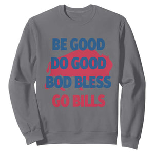 Football Lovers Sweatshirt Game Day Be Good Do Good God Bless Go BFB TS10 Charcoal Print Your Wear