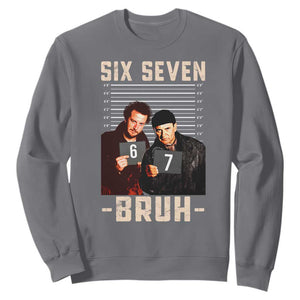 Funny 6 7 Meme Sweatshirt Retro Home Christmas Movie Alone TS10 Charcoal Print Your Wear