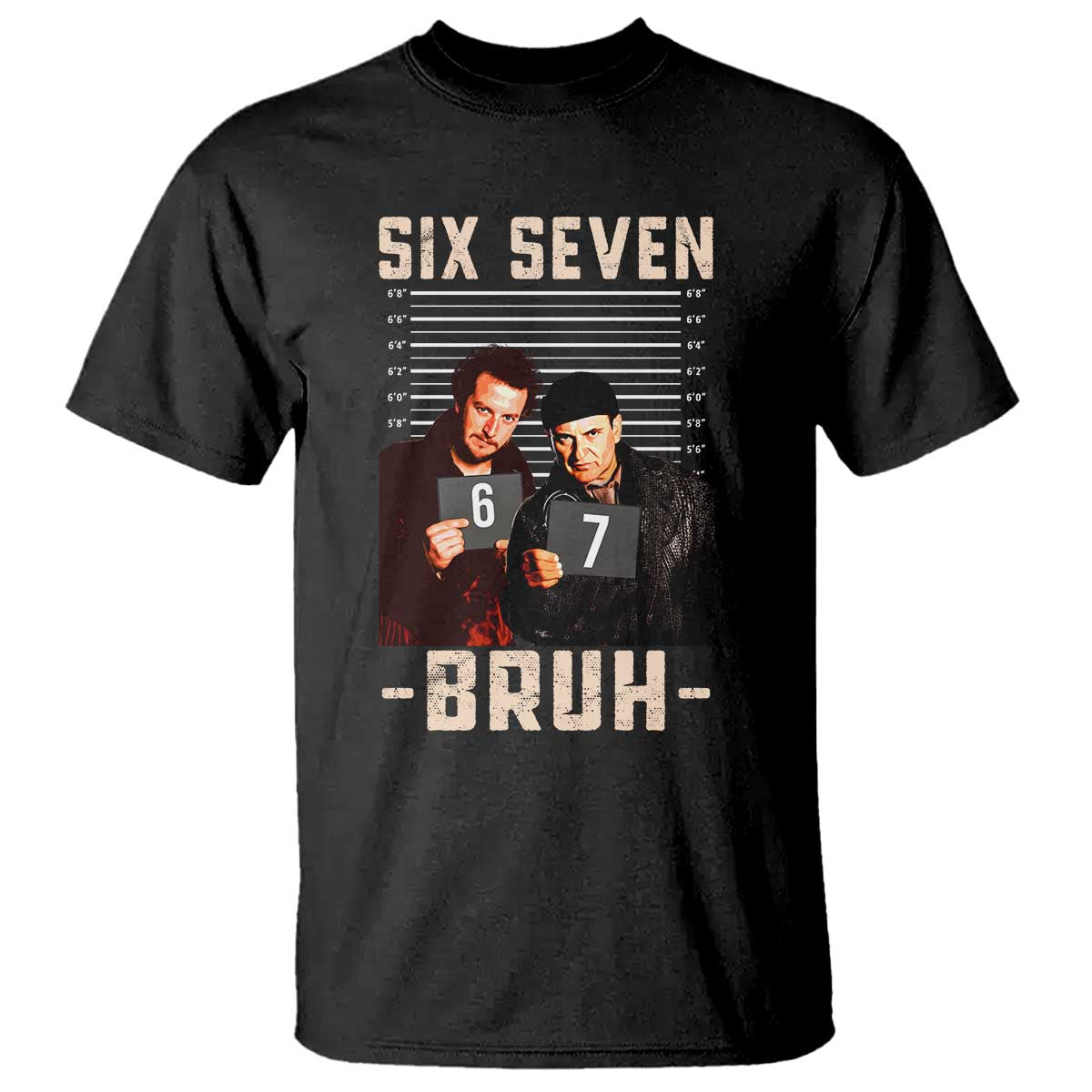 Funny 6 7 Meme T Shirt Retro Home Christmas Movie Alone TS10 Black Print Your Wear
