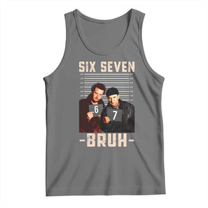 Funny 6 7 Meme Tank Top Retro Home Christmas Movie Alone TS10 Black Heather Print Your Wear