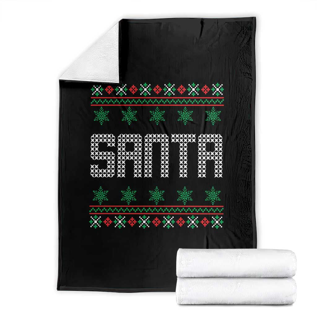 I'm So Good Santa Came Twice Santa Throw Blanket Funny Ugly Matching Couple Christmas Outfit Pajama TS10 Black Print Your Wear