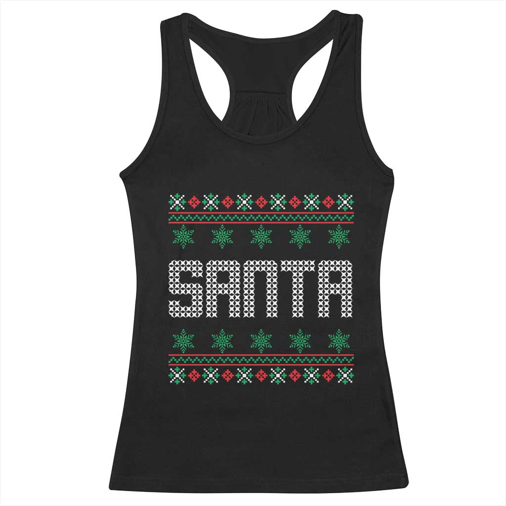 I'm So Good Santa Came Twice Santa Racerback Tank Top Funny Ugly Matching Couple Christmas Outfit Pajama TS10 Black Print Your Wear