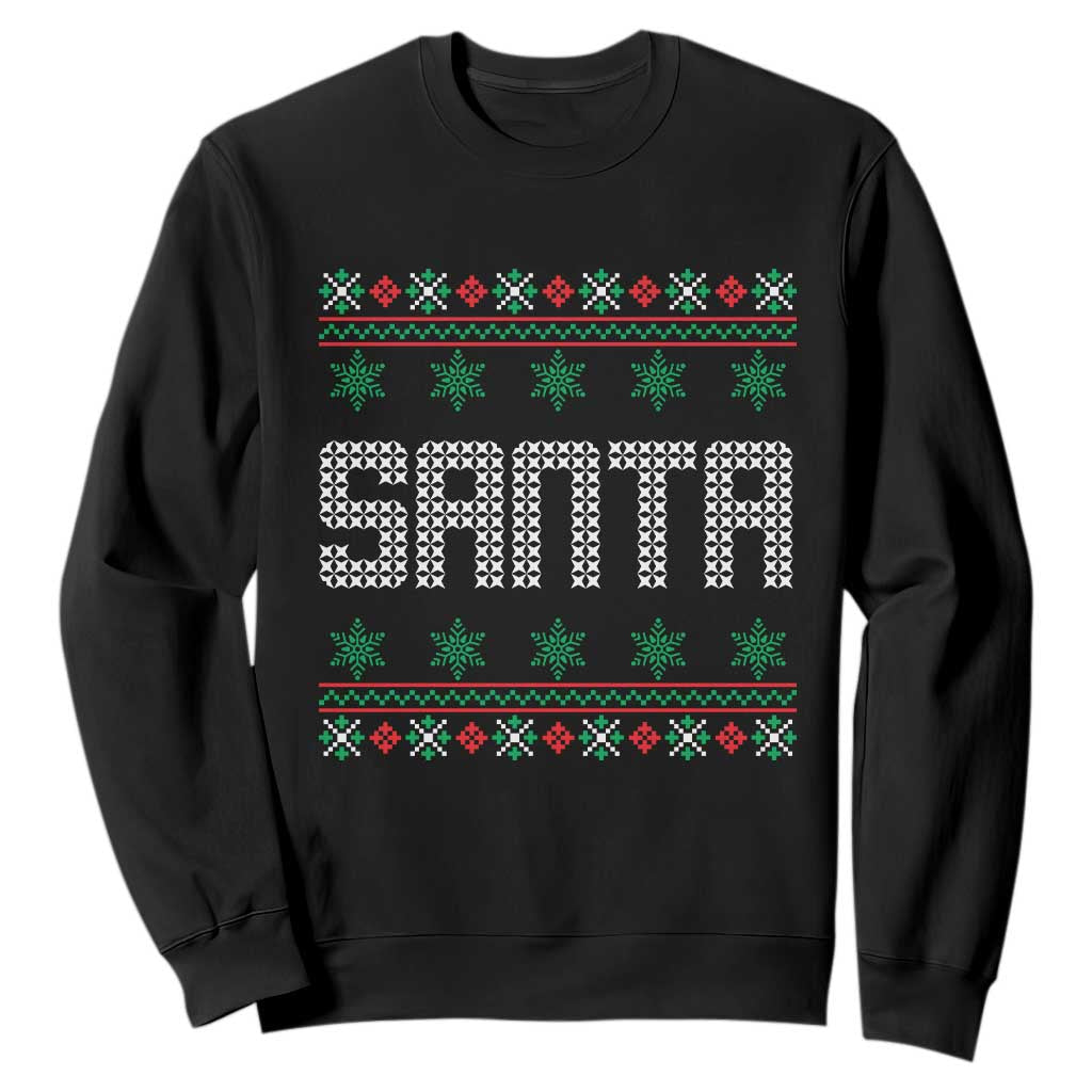 I'm So Good Santa Came Twice Santa Sweatshirt Funny Ugly Matching Couple Christmas Outfit Pajama TS10 Black Print Your Wear