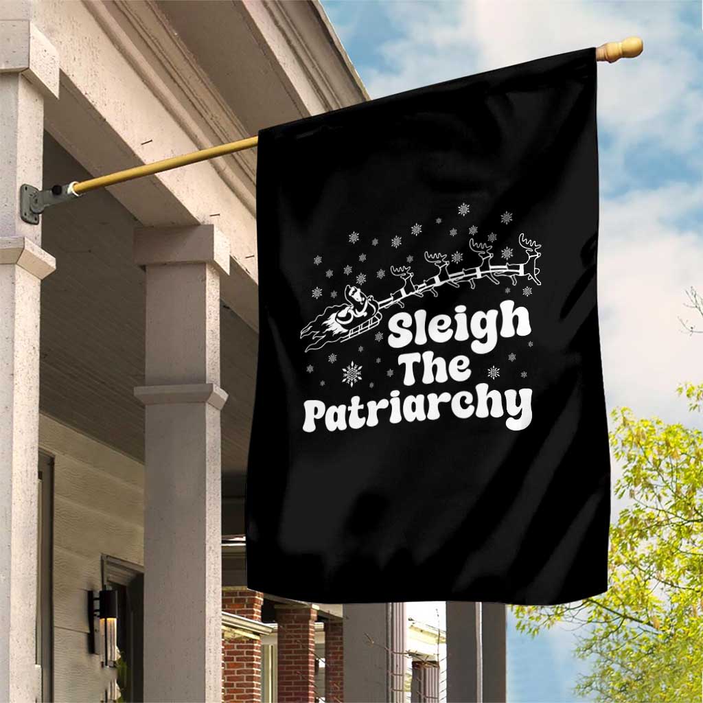 Sleigh The Patriarchy Garden Flag Christmas Feminist Womens Rights TS10 Print Your Wear