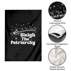 Sleigh The Patriarchy Garden Flag Christmas Feminist Womens Rights TS10 Print Your Wear