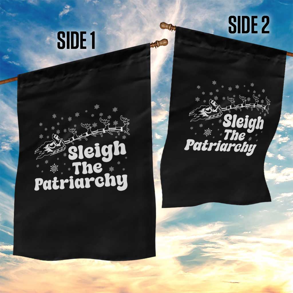 Sleigh The Patriarchy Garden Flag Christmas Feminist Womens Rights TS10 Print Your Wear