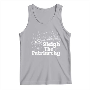 Sleigh The Patriarchy Tank Top Christmas Feminist Womens Rights TS10 Athletic Heather Print Your Wear