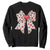 Coquette Valentine's Day Sweatshirt Heart Bow TS10 Black Print Your Wear