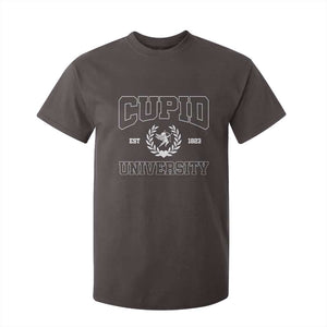 Cupid University T Shirt For Kid Cute Valentine's Day Funny College TS10 Dark Chocolate Print Your Wear