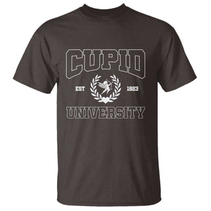 Cupid University T Shirt Cute Valentine's Day Funny College TS10 Dark Chocolate Print Your Wear