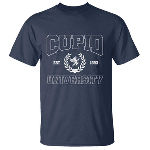 Cupid University T Shirt Cute Valentine's Day Funny College TS10 Navy Print Your Wear