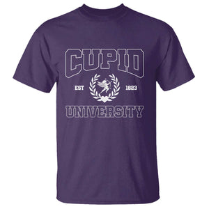 Cupid University T Shirt Cute Valentine's Day Funny College TS10 Purple Print Your Wear