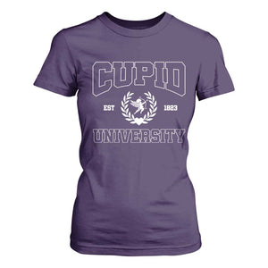 Cupid University T Shirt For Women Cute Valentine's Day Funny College TS10 Purple Print Your Wear