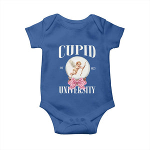 Cupid University Baby Onesie Cute Valentine's Day College TS10 Royal Blue Print Your Wear