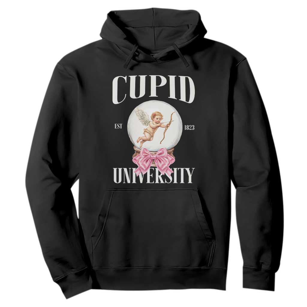 Cupid University Hoodie Cute Valentine's Day College TS10 Black Print Your Wear