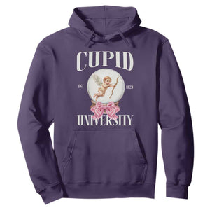 Cupid University Hoodie Cute Valentine's Day College TS10 Purple Print Your Wear