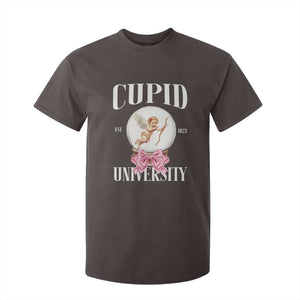 Cupid University T Shirt For Kid Cute Valentine's Day College TS10 Dark Chocolate Print Your Wear