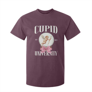 Cupid University T Shirt For Kid Cute Valentine's Day College TS10 Maroon Print Your Wear