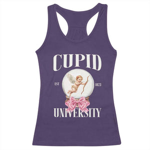 Cupid University Racerback Tank Top Cute Valentine's Day College TS10 Purple Print Your Wear