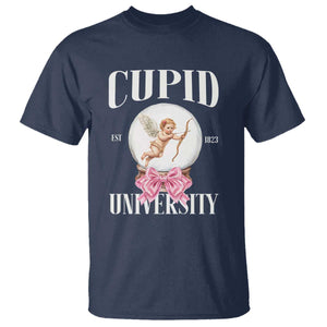 Cupid University T Shirt Cute Valentine's Day College TS10 Navy Print Your Wear