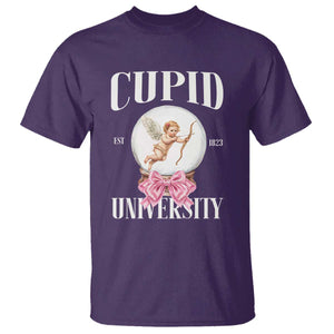 Cupid University T Shirt Cute Valentine's Day College TS10 Purple Print Your Wear