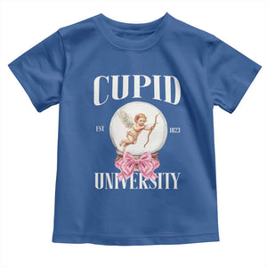 Cupid University Toddler T Shirt Cute Valentine's Day College TS10 Royal Blue Print Your Wear