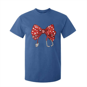 Nurse Coquette Valentine Heart T Shirt For Kid Gift For Healthcare Professionals Bow TS10 Royal Blue Print Your Wear