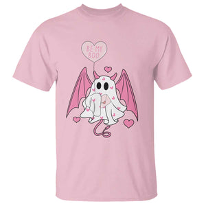 Valentines Ghost T Shirt Be My Boo Cute Funny TS10 Light Pink Print Your Wear