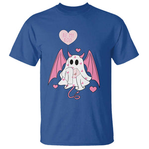 Valentines Ghost T Shirt Be My Boo Cute Funny TS10 Royal Blue Print Your Wear