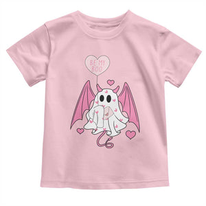 Valentines Ghost Toddler T Shirt Be My Boo Cute Funny TS10 Light Pink Print Your Wear