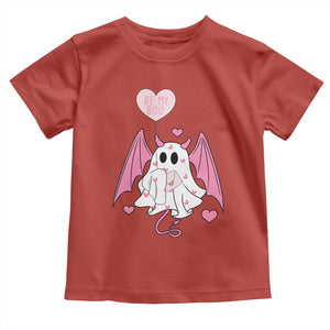 Valentines Ghost Toddler T Shirt Be My Boo Cute Funny TS10 Red Print Your Wear