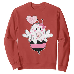 Valentines Ghost Sweatshirt Be My Boo Bee Boobee Coquette Cute Funny TS10 Red Print Your Wear