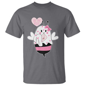 Valentines Ghost T Shirt Be My Boo Bee Boobee Coquette Cute Funny TS10 Charcoal Print Your Wear