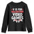 Valentines Day Gamers Youth Sweatshirt V Is For Video Games TS10 Black Print Your Wear