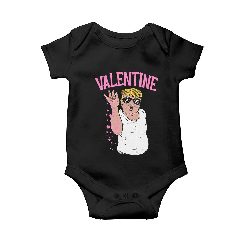 Trump Bae Valentine Heart Baby Onesie TS10 Black Print Your Wear